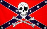 3X5 REBEL Pirate FLAGS
