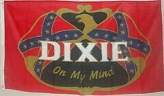 3X5 Rebel Dixie On My Mind FLAGS