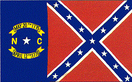 3X5 Rebel North Carolina FLAGS