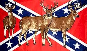 3X5 REBEL Deer FLAGS