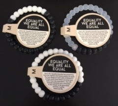 LIFE BRACELET EQUALITY BLACK & WHITE