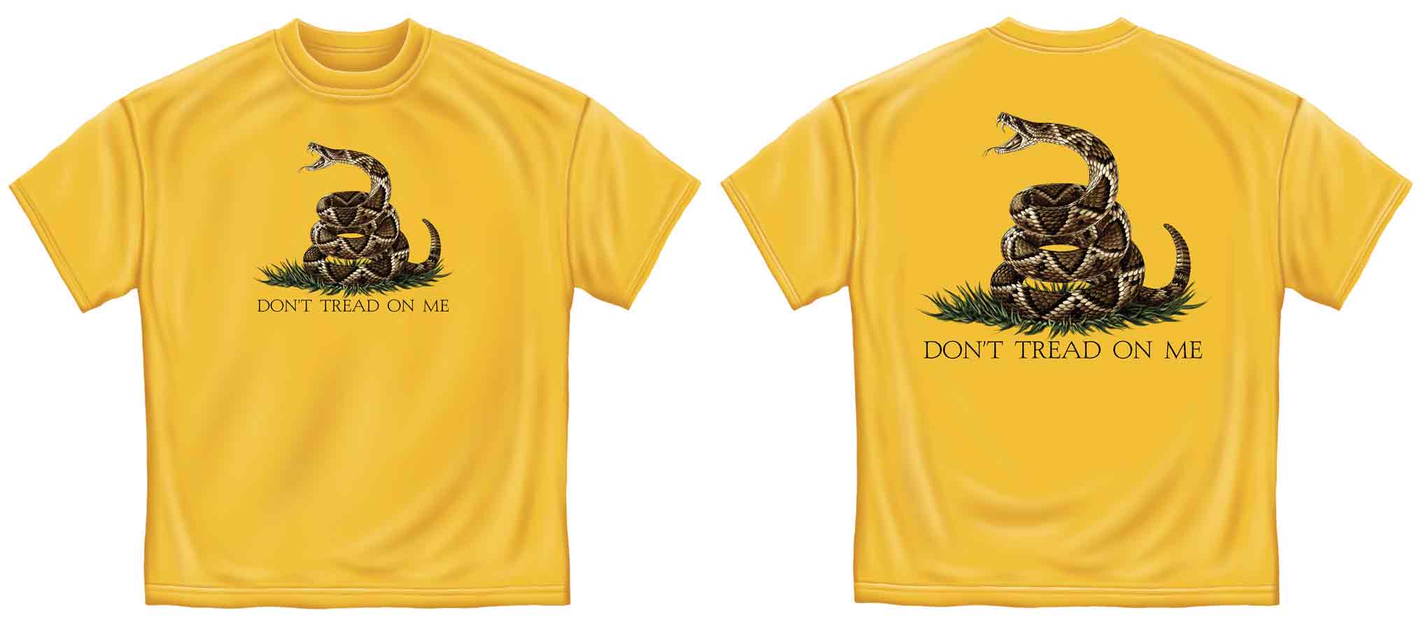 DONT TREAD ON ME TEES, SHOCKING YELLOW