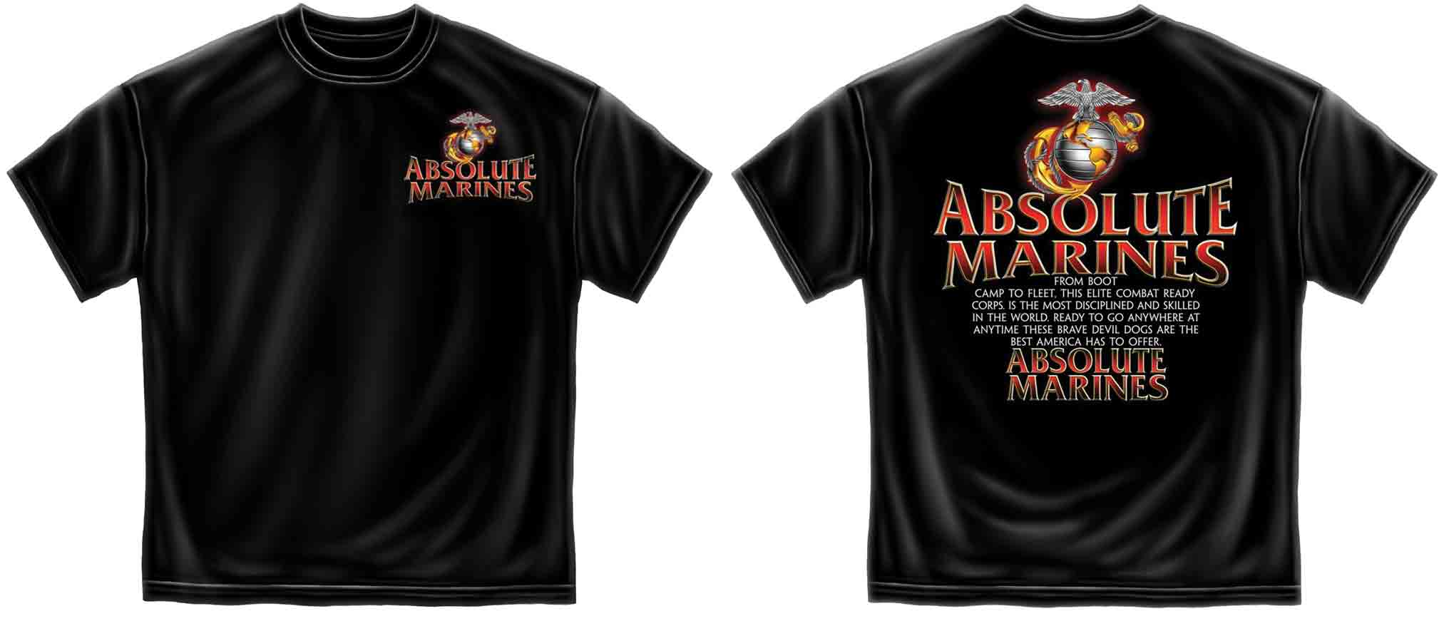 ABSOLUTE MARINES 100% COTTON TEES