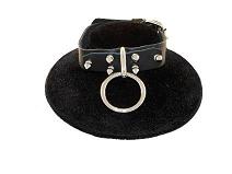 LEATHER O-Ring 1/2'' Spikes Choker