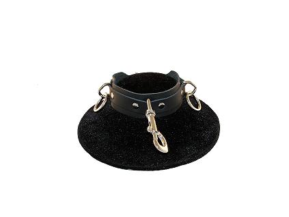 Leather Snap Small RING Choker