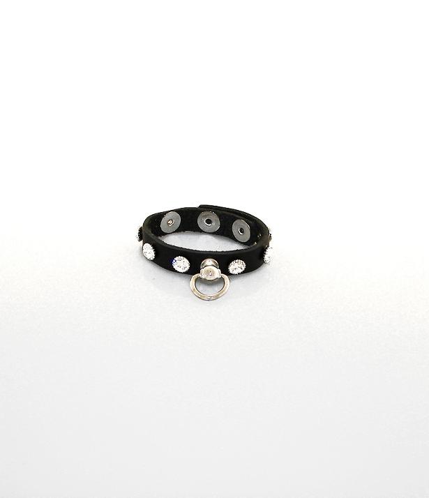 WHITE SWAROVSKI Crystal Knckr C-Ring.