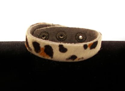 Leopard Printed HAIR Calf Wristband