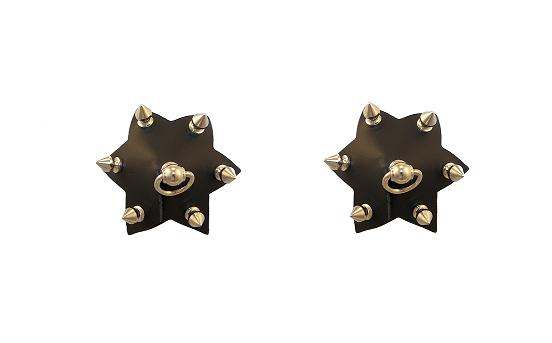 LEATHER Star 1/2'' Spikes & Knocker