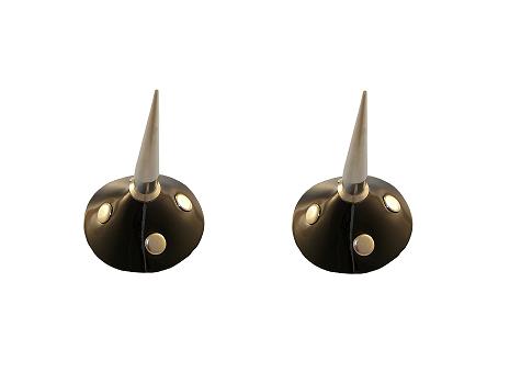 Patent LEATHER Round Rivets  2 1/4'' Spike Cntr