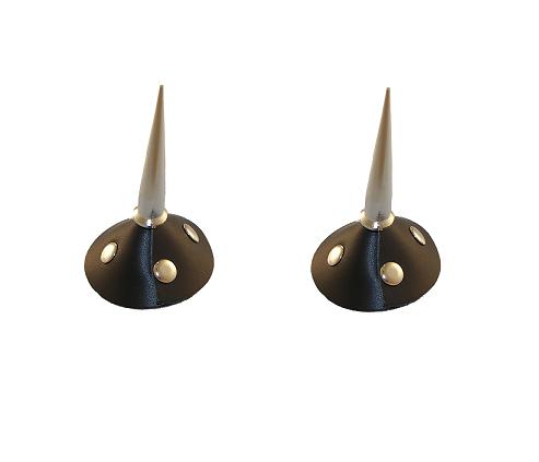 LEATHER Round Rivets & 2 1/4'' Spike