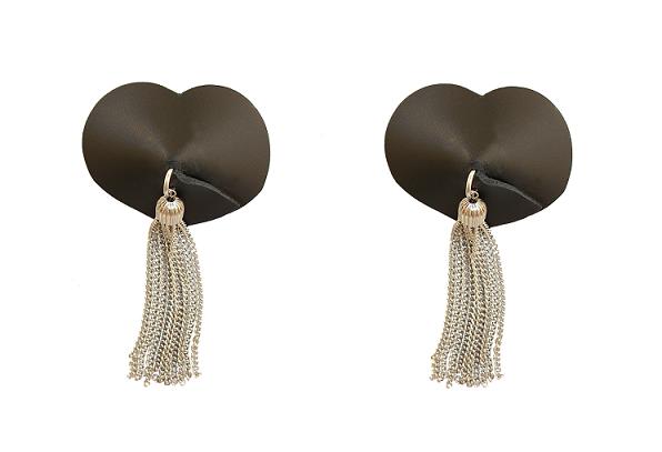LEATHER Heart With Tassel