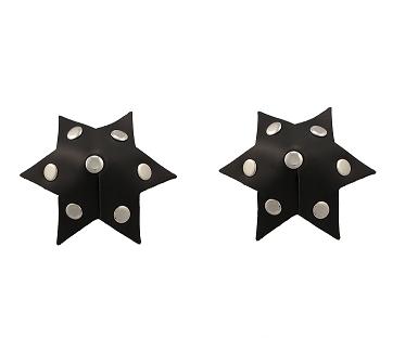 LEATHER Star Pasties With Rivets