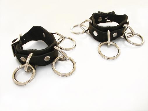 Leather Small RING Wrist Restraints.