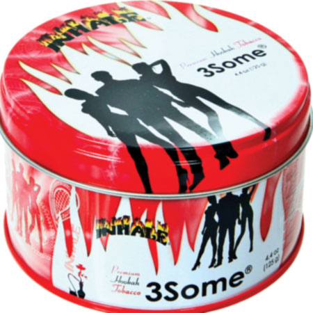 INHALE HOOKAH TOBACCO 3SOME FLAVOR 125GRAM TIN