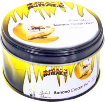 INHALE HOOKAH TOBACCO BANANA CREAM PIE FLAVOR 125GRAM TIN