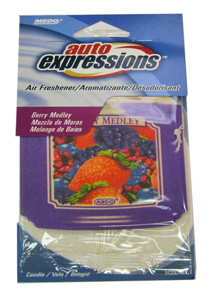 MEDO AUTO-EXPRESSIONS AIR FRESHENERS, ASSORTED FLAVORS X-LARGE