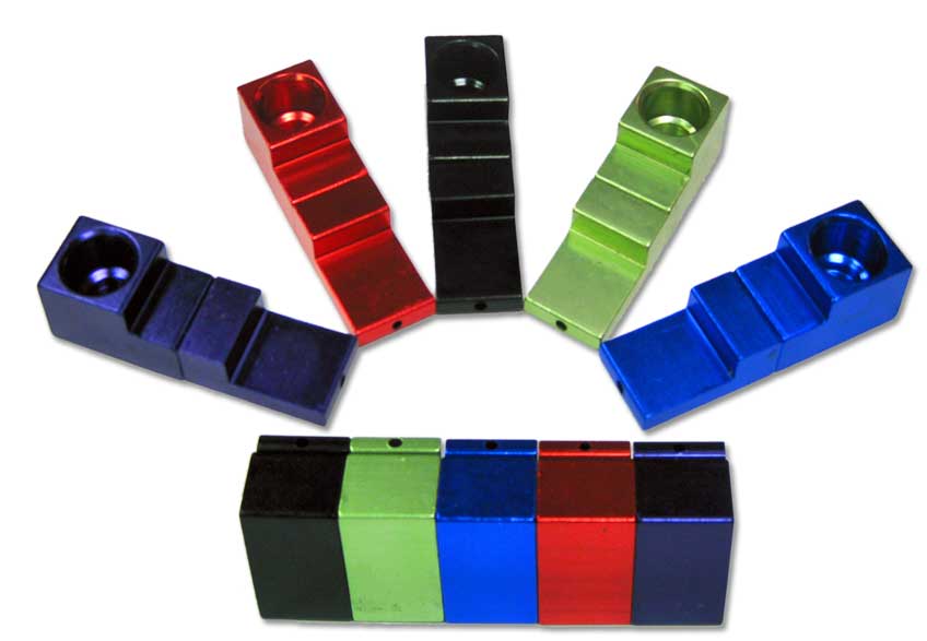 MAGNETIC CLICK METAL PIPES, ALU-ANODIZED ASSORTED COLORS