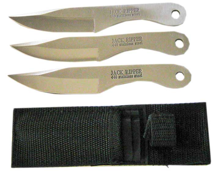 3 PC THROWING KNIFE SET WITH POUCH