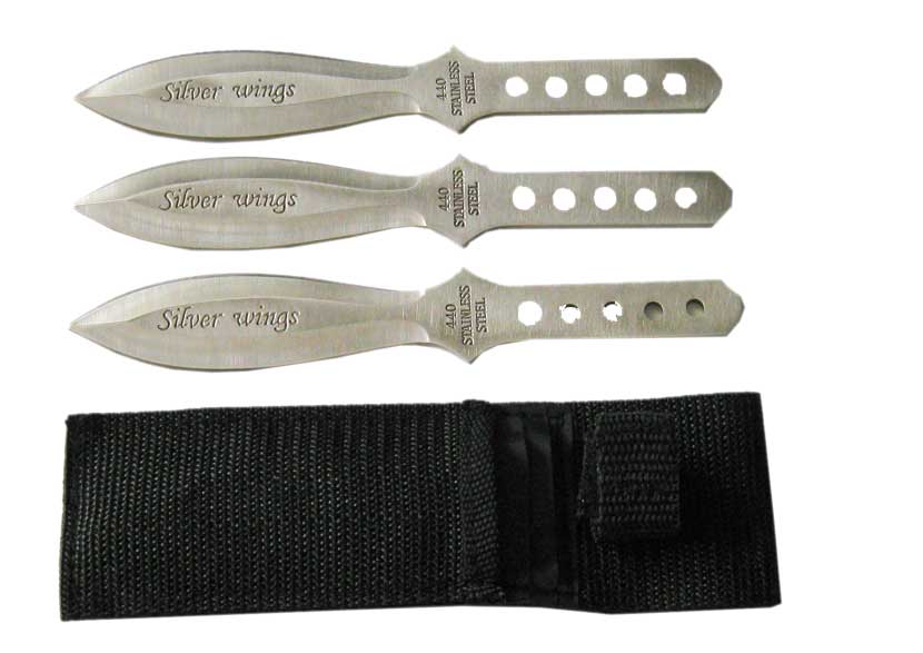 3 PC THROWING KNIFE SET WITH POUCH