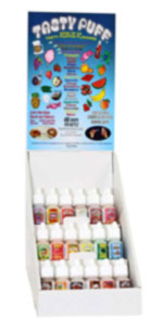 TASTY PUFF CIGARETTE FLAVORING 124 PC/DISPLAY