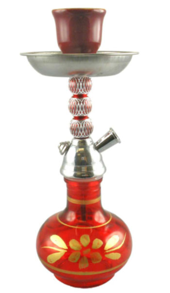 EXTRA MINI HOOKAH WITH HOSE IN CARTON RED