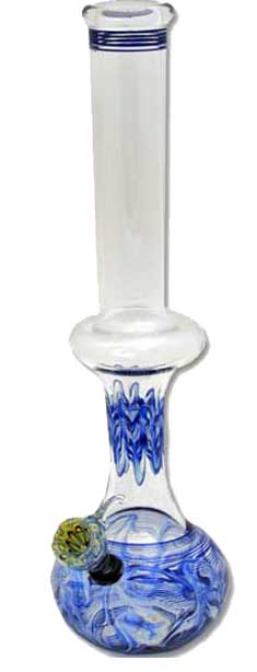 16'' TALL PYREX WATER PIPE, ASSORTED COLORS, MADE IN U.S.A.