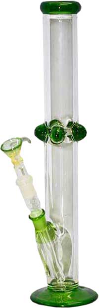 16'' TALL PYREX WATER PIPE GLASS ON GLASS, MADE IN U.S.A.