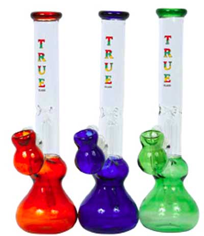 TRUE BRAND WATER PIPE 14'' TALL WITH ASH CATCHER