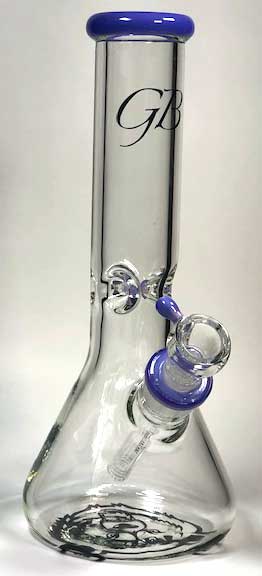 12'' TALL GB GLASS WATER PIPE 9MM X1.5'' BLUE