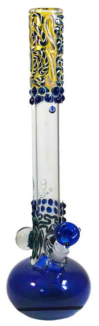 18''  Tall Crush Water PIPE with Marbles, Made in in USA