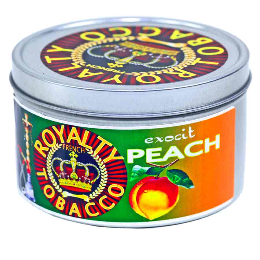 ROYALTY HOOKAH TOBACCO PEACH FLAVOR 100G.