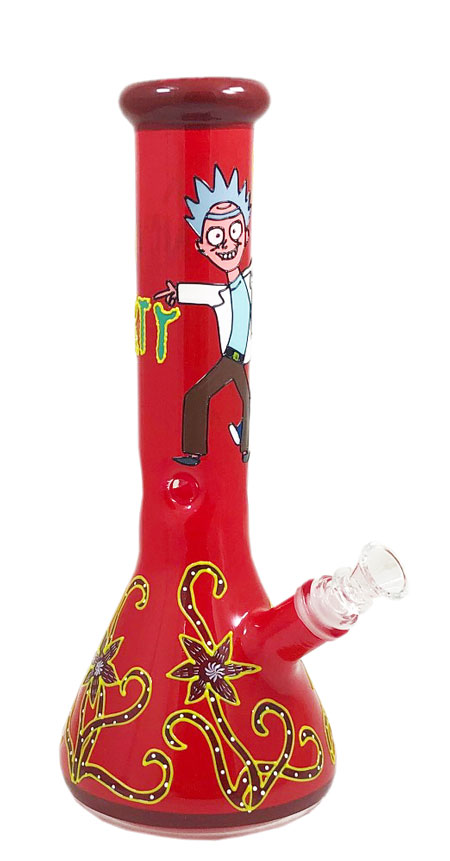 Rick & Morty Character Water PIPE Red 12'' 9mm Tube