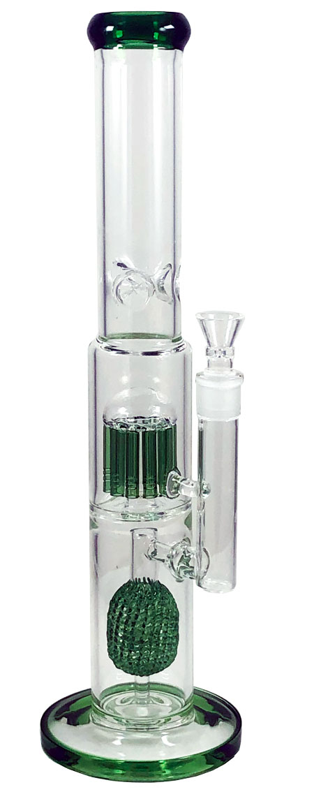 18'' Tall Water PIPE with 8 Arms Tree Percolator and Shower Head
