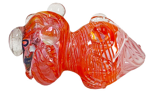 FAT PAPA HEAVY GLASS PIPE 4'' LONG VERY FAT