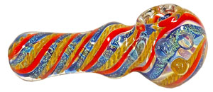 Quad Layered Pyrex GLASS PIPE 4'' Extra Heavy
