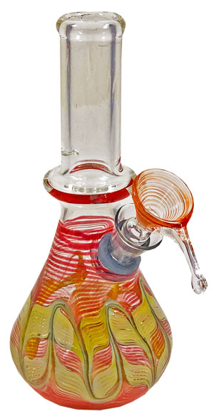 7'' Tall Beautifully crafted Small Water PIPE. Made in the U.S.A