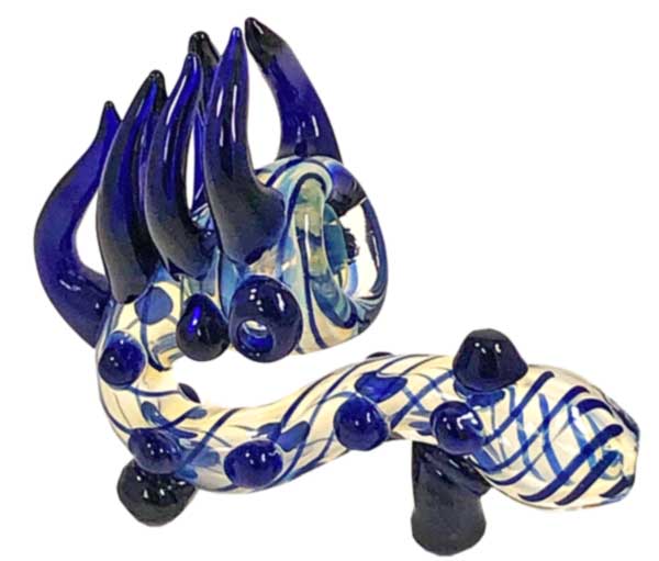 CLAW SHAPED HAND PIPE BOROSILICATE, HAND MADE