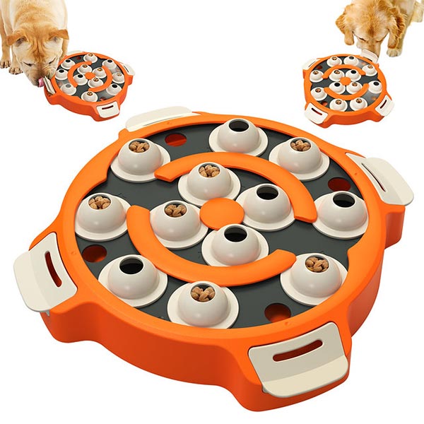 KADTC Dog PUZZLE Maze Toy Orange