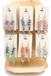 COIL DANGLING THREAD EARRINGS DISPLAY