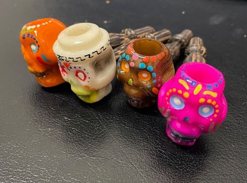 Tagua Pipes SKULL Colors