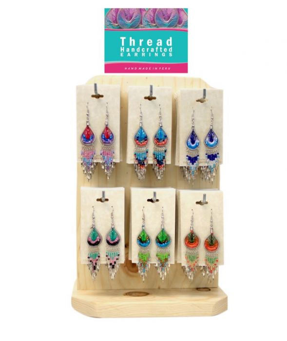 Tear drop small DANGLES with beads