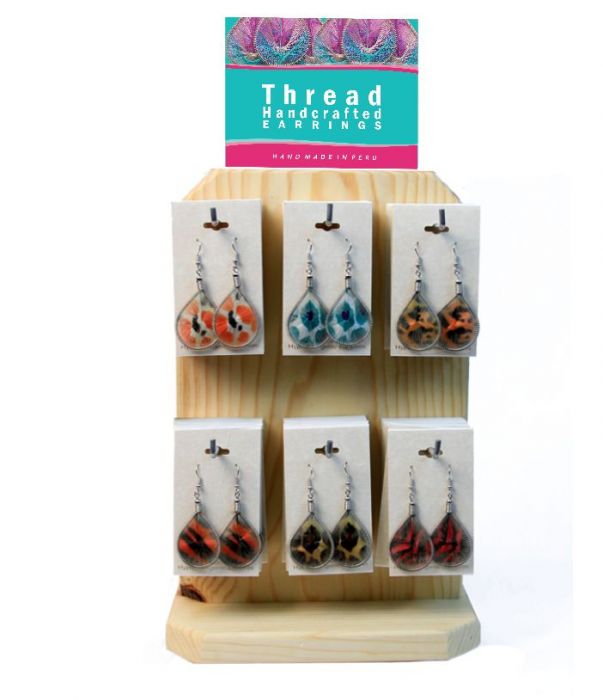 Animal print thread Earrings