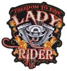 FREEDOM TO RIDE LADY PATCH