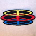STACKED PEACE SIGNS PATCH