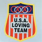 USA LOVING TEAM STICKER