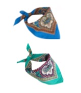 BEAUTIFUL MULTI COLOR PAISLEY DESIGN BANDANNA