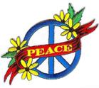 PEACE FLOWER BANNER PATCH