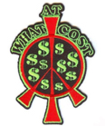 AT WHAT COST 4 INCH PATCH - CLOSEOUT $ 1.25 EA