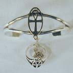 AHNK SLAVE BRACELET WITH RING ON CHAIN *- CLOSEOUT NOW $ 4.75 EA
