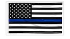 THIN BLUE LINE STICKER (sold by piece)